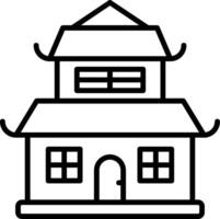 Dojo Line Icon vector