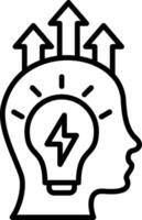 Performance Boost Line Icon vector
