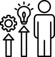 Incremental Line Icon vector