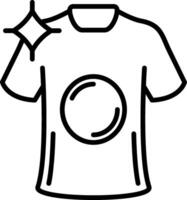 Tshirt Line Icon vector