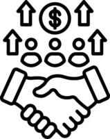 Succession Planning Line Icon vector