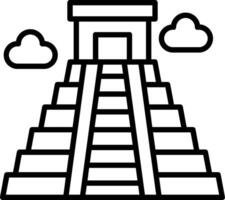 Maya Line Icon vector