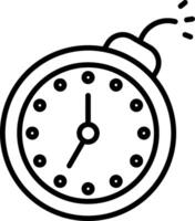 Bomb Line Icon vector
