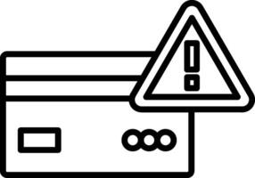 Warning Line Icon vector