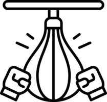 Punch Ball Line Icon vector