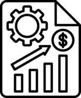Project Line Icon vector