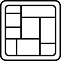 Tatami Line Icon vector