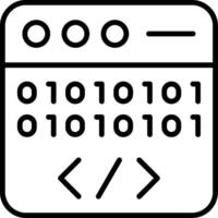 Programming Line Icon vector