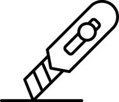 Cutter Line Icon vector