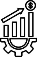 Progress Line Icon vector
