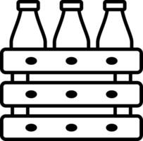 Beer Box Line Icon vector