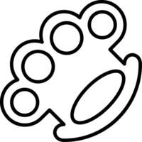 Knuckles Line Icon vector
