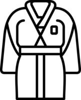 Robe Line Icon vector