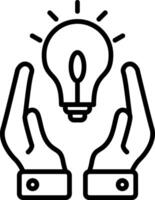 Problem Solving Line Icon vector