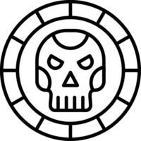Coin Line Icon vector