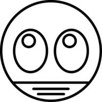 Googly Eyes Line Icon vector
