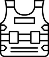 Armor Line Icon vector