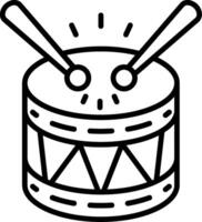 Drum Line Icon vector