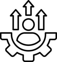 Personal Growth Line Icon vector