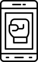 Smartphone Line Icon vector