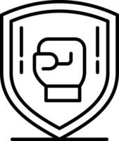Shield Line Icon vector
