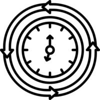 Iteration Line Icon vector