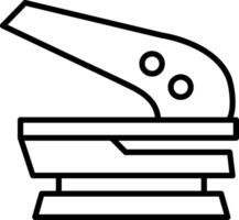 Paper Punch Line Icon vector