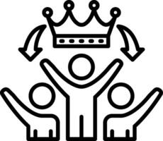 Grouping Line Icon vector