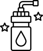 Water Bottle Line Icon vector