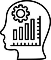 Analytics Line Icon vector