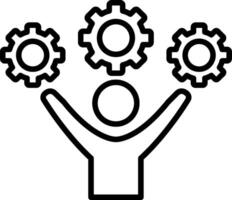 Skill Line Icon vector