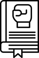 Boxing Line Icon vector