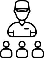 Leader Line Icon vector