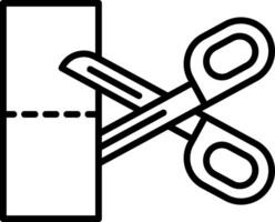 Scissors Line Icon vector
