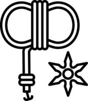Rope Line Icon vector