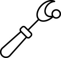 Seam Ripper Line Icon vector