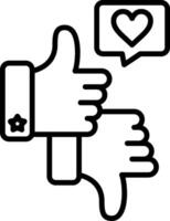Feedback Line Icon vector