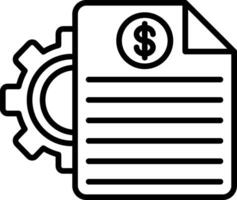 Assessment Line Icon vector