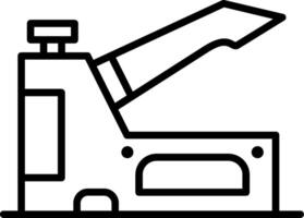 Staple Gun Line Icon vector