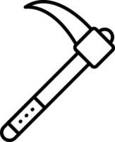 Scythe Line Icon vector