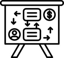 Flowchart Line Icon vector