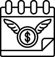 Calendar Line Icon vector