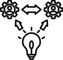 Execution Line Icon vector