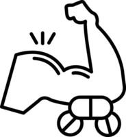 Arm Line Icon vector
