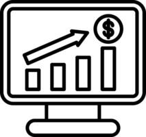 Analytics Line Icon vector