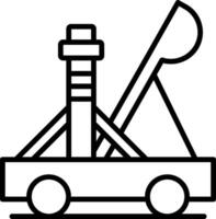 Catapult Line Icon vector