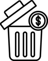 Trash Line Icon vector