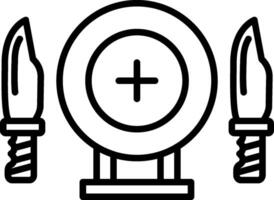 Target Line Icon vector