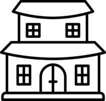 Temple Line Icon vector
