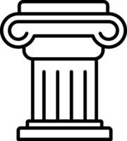 Ancient Line Icon vector